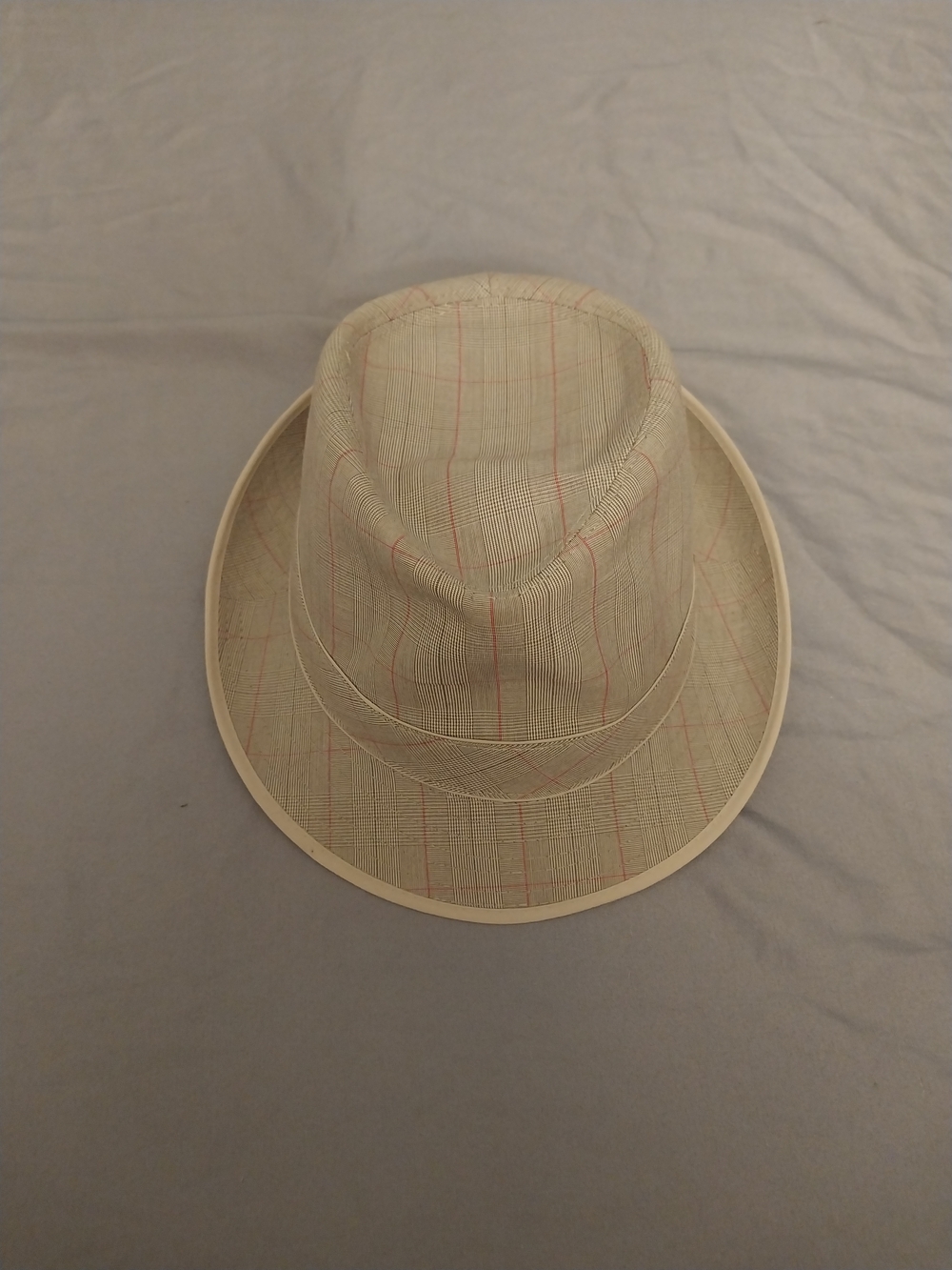 Henschel Hat Co Plaid Fedora in X-Large. #0132